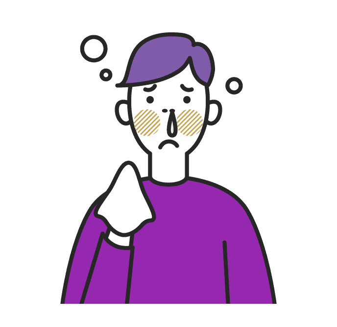 鼻みずのイラスト