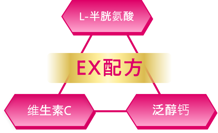 EX配方 L-半胱氨酸 维生素C 泛醇钙