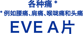 各种痛* *例如腰痛、肩痛、喉咙痛和头痛 EVE A片